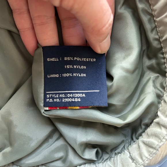 Dockers Windbreaker Jacket Mens Large Green Full Zip Workwear Utility Tactical - Picture 7 of 11